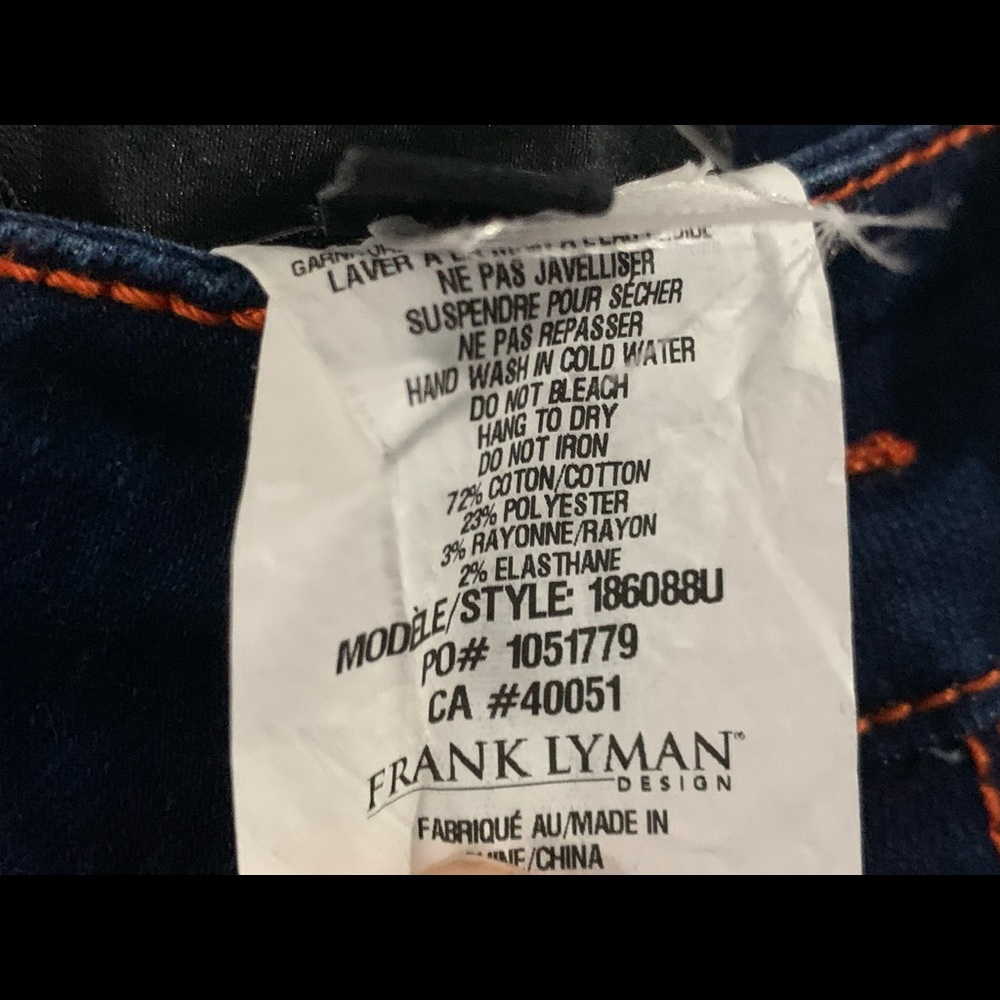 NWT Frank Lyman Skinny Jeans Distressed Look - Picture 10 of 11